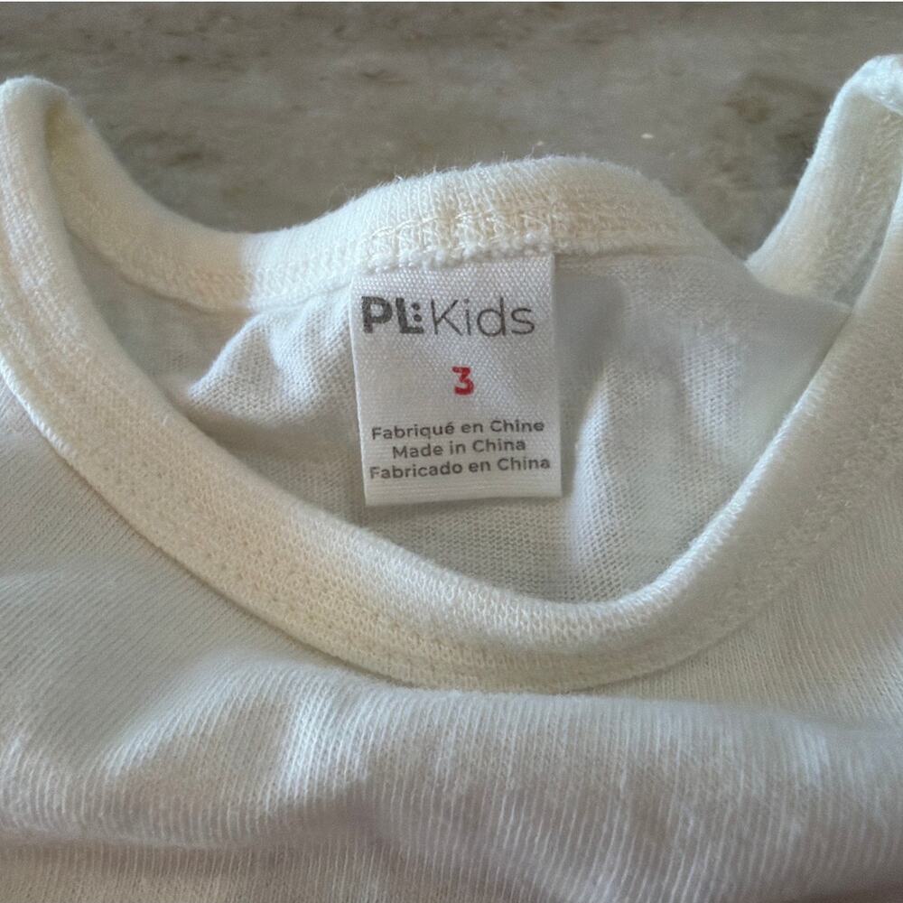 PL Baby Toddler 3-Piece Rainbow Outfit Set, Beige, Size 3T - Picture 7 of 7